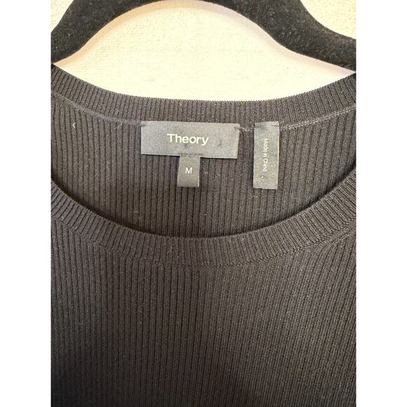 Theory Dress Size MED Classy Chic for Fall/Winter Black Beige Long Sleeve - Picture 4 of 6